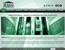 Tablet Screenshot of maggelevadores.com